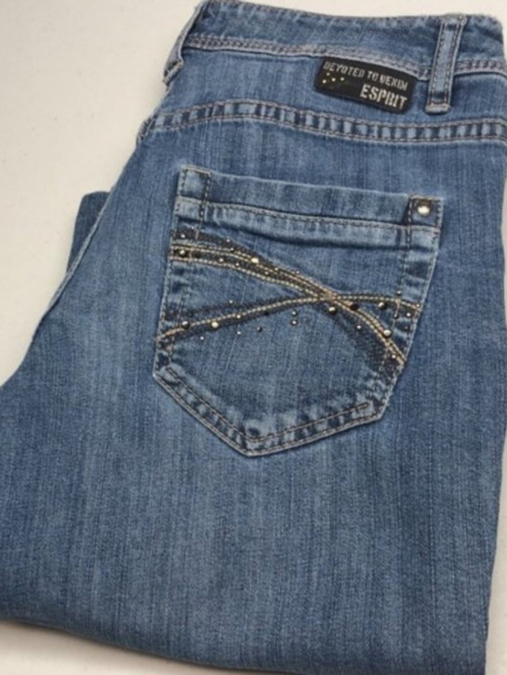 VINTAGE ESPRIT DENIM BOOTCUT JEANS 8/28x28 😎